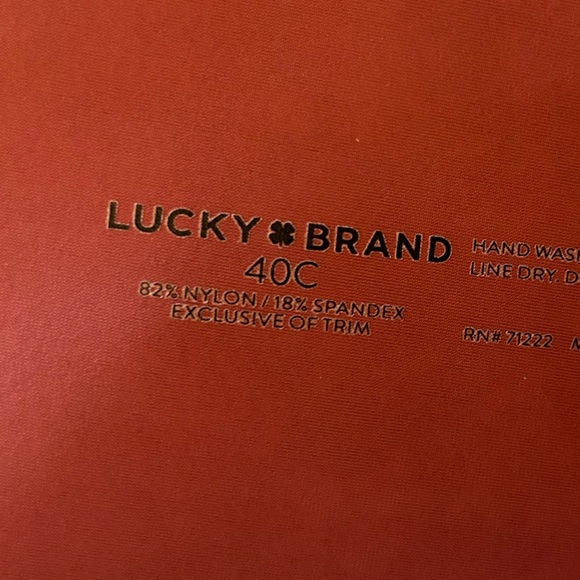 Lucky Brand Burgundy Floral Under Wire Padded Bra Sz-40C. V8 - Picture 11 of 12